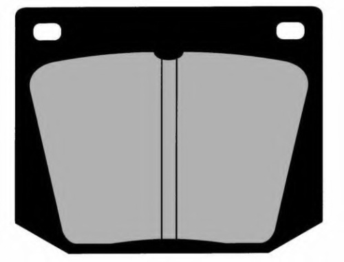 Front axle brake pad for FORD