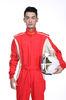 Mens Auto Car Racing Wear Custom Racing Suits White Red Blue Black Color