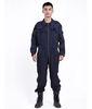 Black and Navy Blue Flight Suit Coveralls for Men , Flame Retardant Flight Workwear
