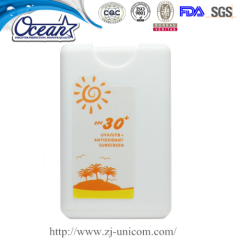 20ml card sunscreen cream trade gifts