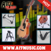 AI7MUSIC sitting-type guitar stand Seater Foldable Stand Acoustic Guitar Portable Stand