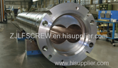 Zhoushan Parallel Bimetallic Twin Screw And Nitritding Cylinder barrel