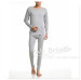 Apparel & Fashion Underwear & Nightwear Others Men's 95%bamboo 5%spandex thermal underwear suit round neck