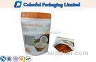 500g Zipper Whey Protein Powder Bag , Aluminum Foil Bags With Window