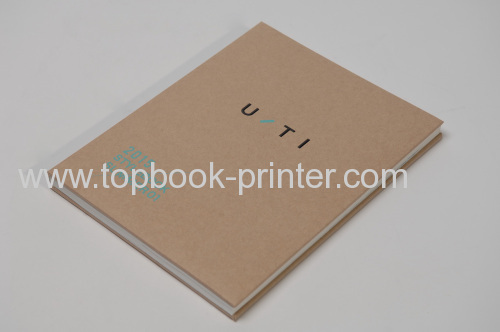 Unique three-layer kraft paper sponge matt lamination gold stamped cover hardcover book
