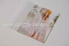 High-quality silver stamped matte lamination cover softback or softcover book with PVC dust jacket printing or binding