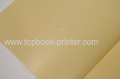 High-quality silver stamped matte lamination cover softback or softcover book with PVC dust jacket printing or binding