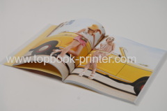 High-quality silver stamped matte lamination cover softback or softcover book with PVC dust jacket printing or binding