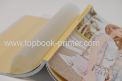 High-quality silver stamped matte lamination cover softback or softcover book with PVC dust jacket printing or binding