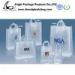 White Paper Carrier Bags Printed HDPE gift bag with rope handles for shopping