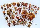 Self-adhesive EVA 3D foam stickers , custom puffy stickers with cartoon bear