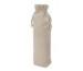 White Cotton Wine Bottle Pouch Totes For Supermarket , 10*28cm