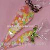 Triangle Shape Custom Printed Transparent Candy Opp Bag Packing