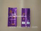 Aluminum Foil Heat Seal Tea Packaging Bags Plastic Purple Colored