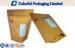 Yellow Ziplock Recycle Plastic Stand up Pouch For Tea , Snacks , Nut Food