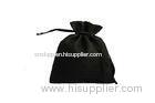 Black Non-Woven Cloth Mesh Gift Bags For Jewelry / Timepieces / Cosmetic Packaging