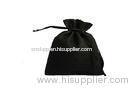 Black Non-Woven Cloth Mesh Gift Bags For Jewelry / Timepieces / Cosmetic Packaging