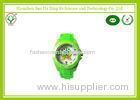 Sweet Europe Style Carton Kids Green Watches Water Resistant For Indoor / Outdoor