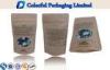 OEM Plastic lined Reusable Kraft Paper Stand Up Pouch With Window