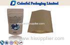 Laminated Material Kraft Paper Stand Up Pouch With Oval Window