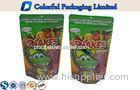 Recycle PET / PE stand up zipper pouch bags for Snacks / dry fruit