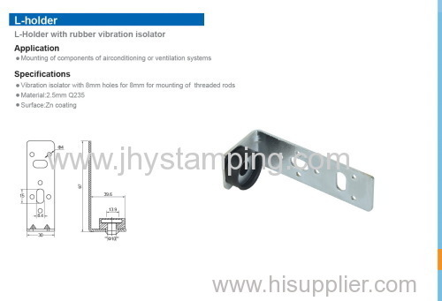 Ventilation parts holder L type