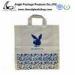 White Paper Carrier Bags Printed HDPE gift bag with rope handles for shopping