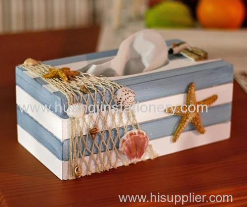 wood/ mediterranean style tissue box