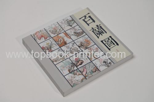 matt laminated art paper cover gold stamping design softcover book