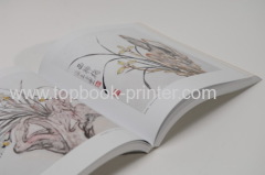 Top-grade matt laminated art paper cover gold stamping design softcover book printer or binder