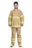 PBI Gold Fabric Fireman Turnout Gear / Firefighter Uniform Anti Static and Heat Insulation