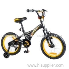 Tauki Twister 16 inch Kid Bike with Removable Training Wheels, Front Handbrake and Coaster Brake, for Boys, Sport Style