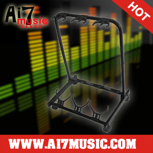 AI7MUSIC 3 Heads Metal Guitar Stand Holder Row Stand For Three Guitars