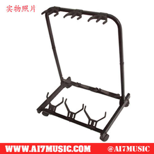 AI7MUSIC 3 Heads Metal Guitar Stand Holder Row Stand For Three Guitars