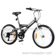 Tauki Thunder 20 inch kid bike, 6 Speed,Front and Rear Hand Brake, Black
