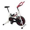 Tauki Indoor Cycling Bike for Health,Fitness,Training and Exercise, Adjustable Resistance, Black, White