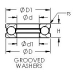 Miniature thrust bearing F8-19M