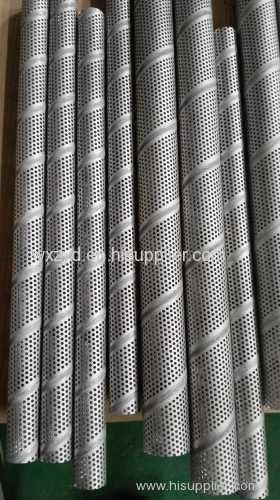 Stainless steel good quality center tubes spiral welded perforated metal pipes filter elements to America
