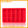 BPA FREE silicone ice cube tray with 15 cavitives hot selling