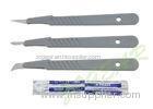 Carbon Steel / Stainless Steel Sterile Disposable Scalpels , Surgical Scalpel Blade