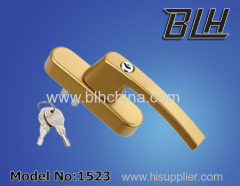 Casement door and window handles with lock system