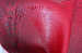 Red animal design bright shiny crocodile pvc fabric