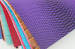 Purple color crocodile pattern leather fabric
