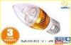 Epistar Bent Tip E27 Led Candle Bulbs warm white 4W 320lm , SMD 5630 for Indoor