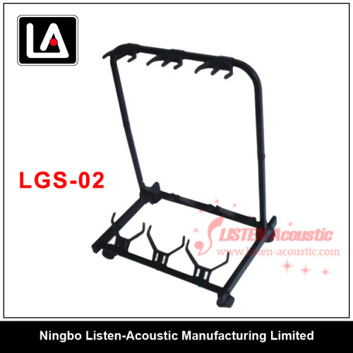 2013 New 3 Heads Metal Guitar Stand Holder LGS - 02
