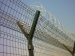 security fence of airport