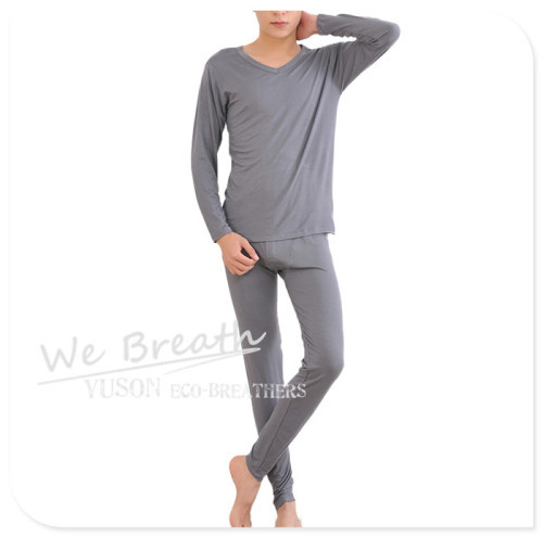 Apparel & Fashion Underwear & Nightwear Others Men's V neck Bamboo fiber undergarment suit Smooth and breathable