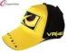 Adjustable Sport Racing Baseball Cap Yellow With 3d Embroidered