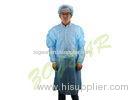 PP Disposable Isolation Gown , Latex Free Hospital Blue Isolation Gowns