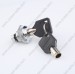 Mechanical key lock with cross type lock cylinder for electronic hotel safe box